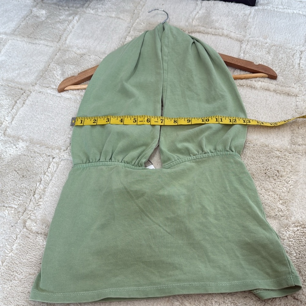 ZARA Special Edition Large  PANTONE  WASHED EFFECT CROP HALTER TOP - Picture 10 of 13